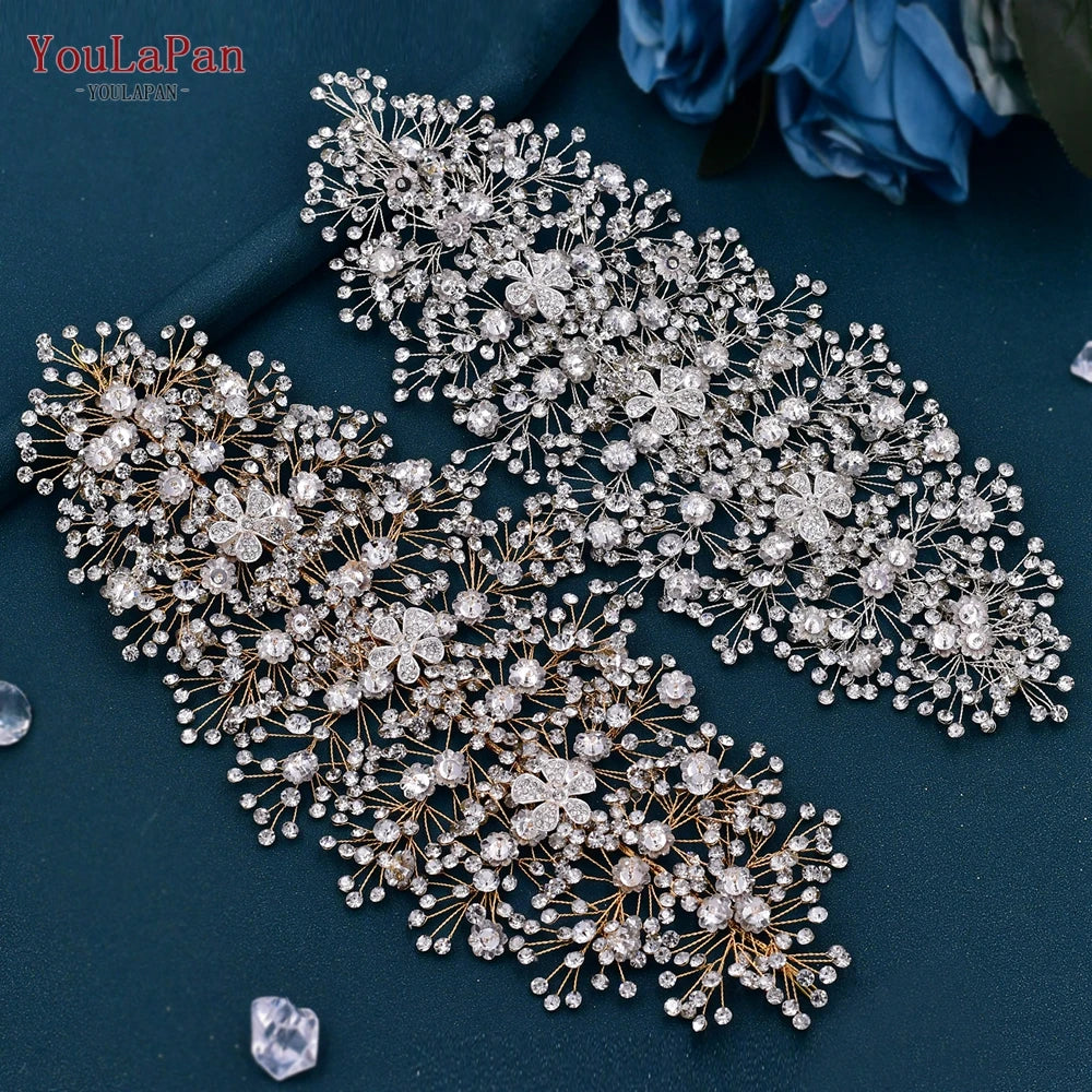 Headband Rhinestone  Diadem Pageant Wedding Hair Accessories Woman Headpiece for Party