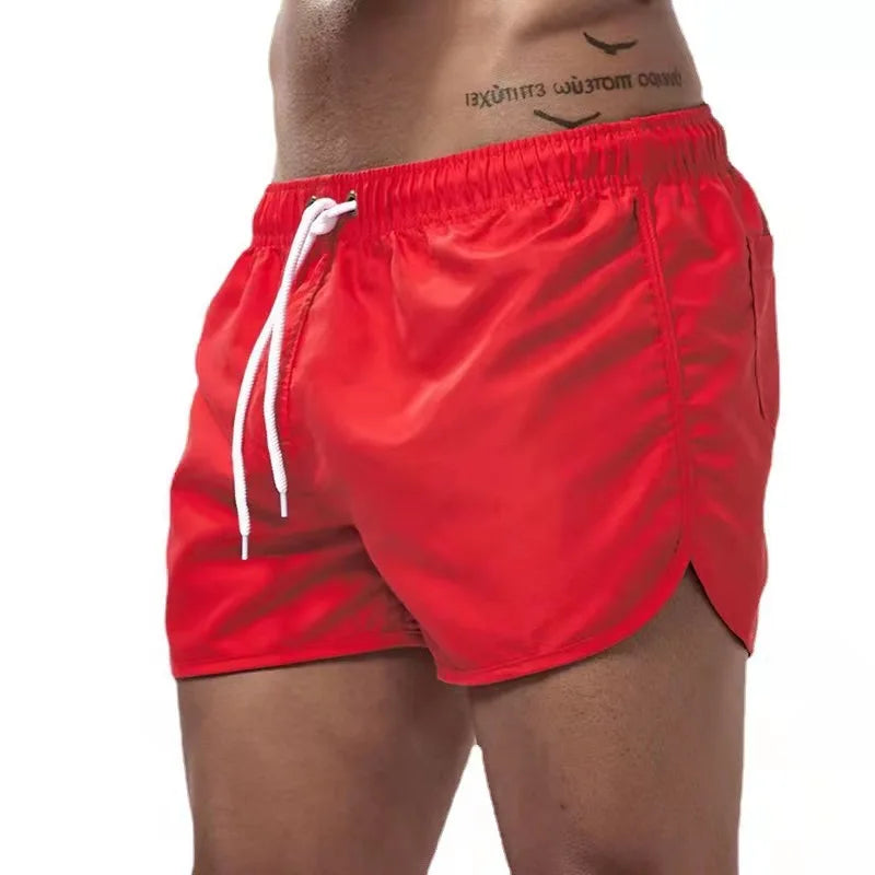 Shorts For Men's Summer Men's Swimwear Shorts Brand Beachwear Sexy Swim Trunks Men Swimsuits Low Waist Breathable Beach Wear