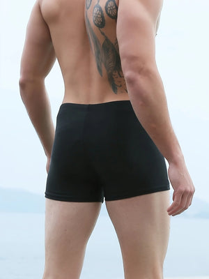 2 Pieces, Men's Boxer Racing Reduction Resistance Professional Swimming, Elastic Swimming and Surfing Shorts