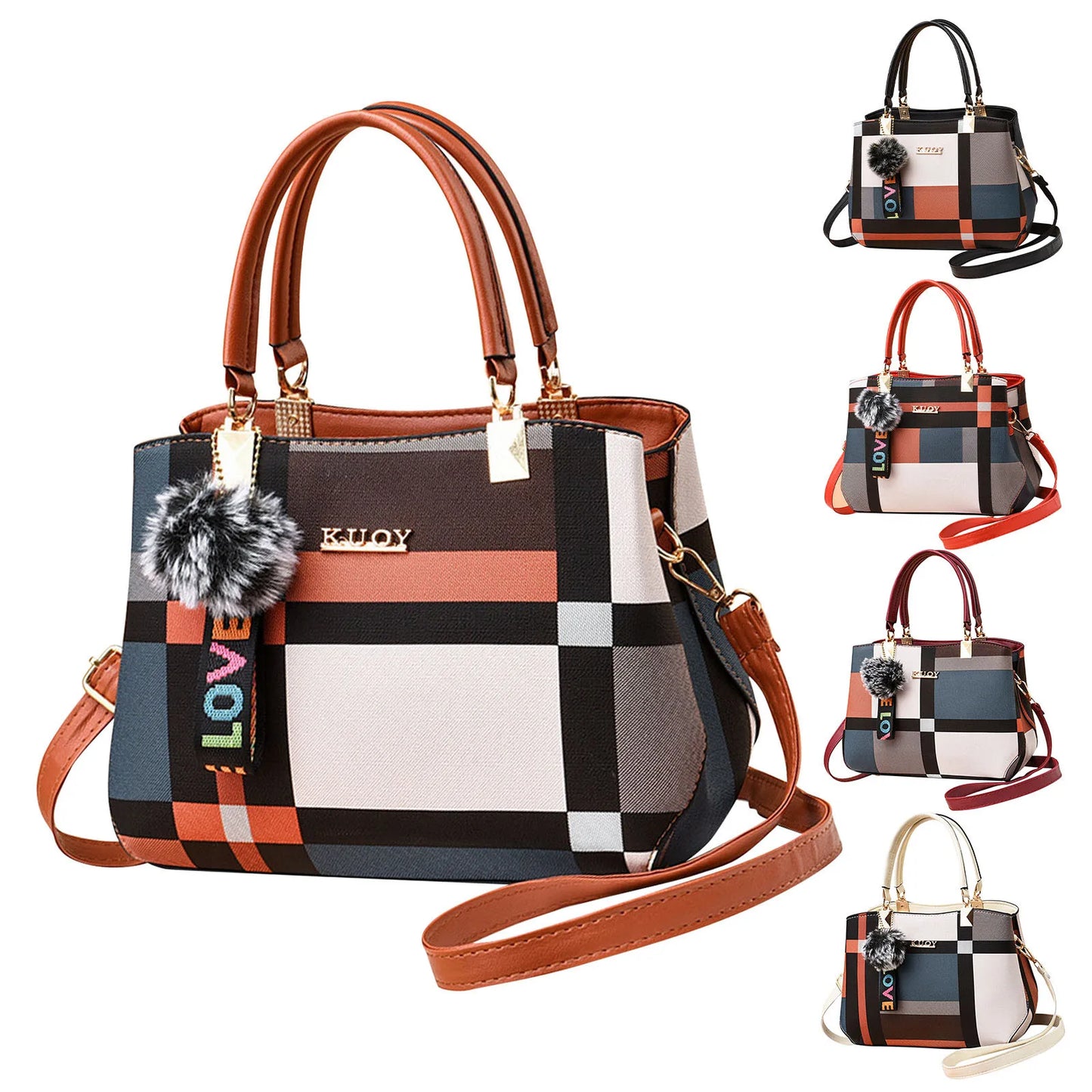 Elegant Designer Handbags Women Bags Messenger Pu Leather Crossbody Bags Shoulder Bag Top-Hand Tote Bag