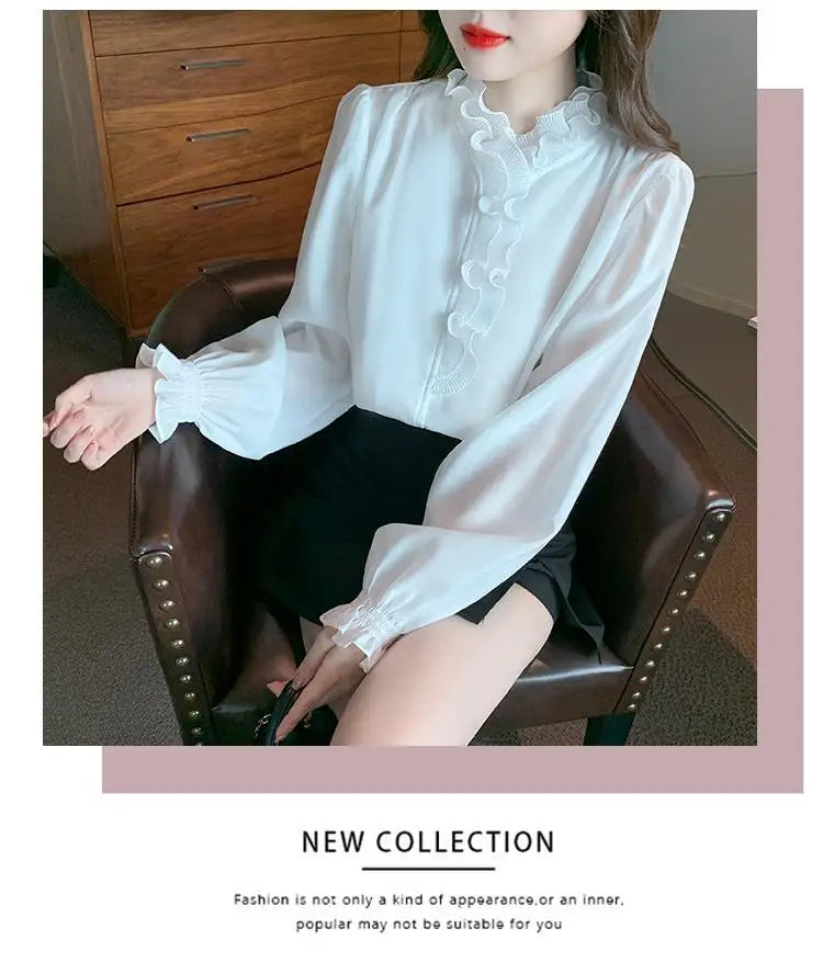 Lace Chiffon Shirt