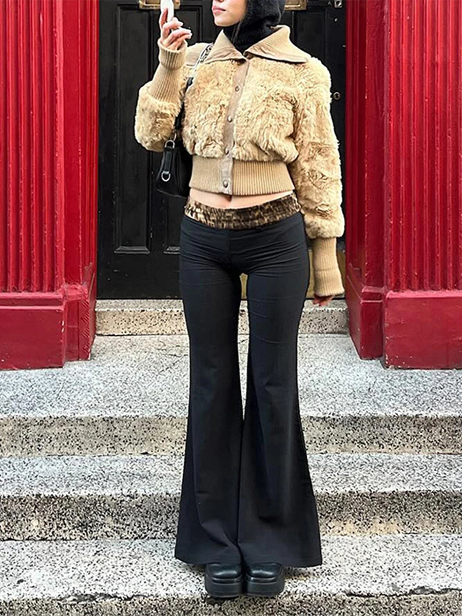 Women s High Waisted Wide Leg Palazzo Pants with Floral Print and Elastic Waistband for Comfortable Fit and Stylish Look