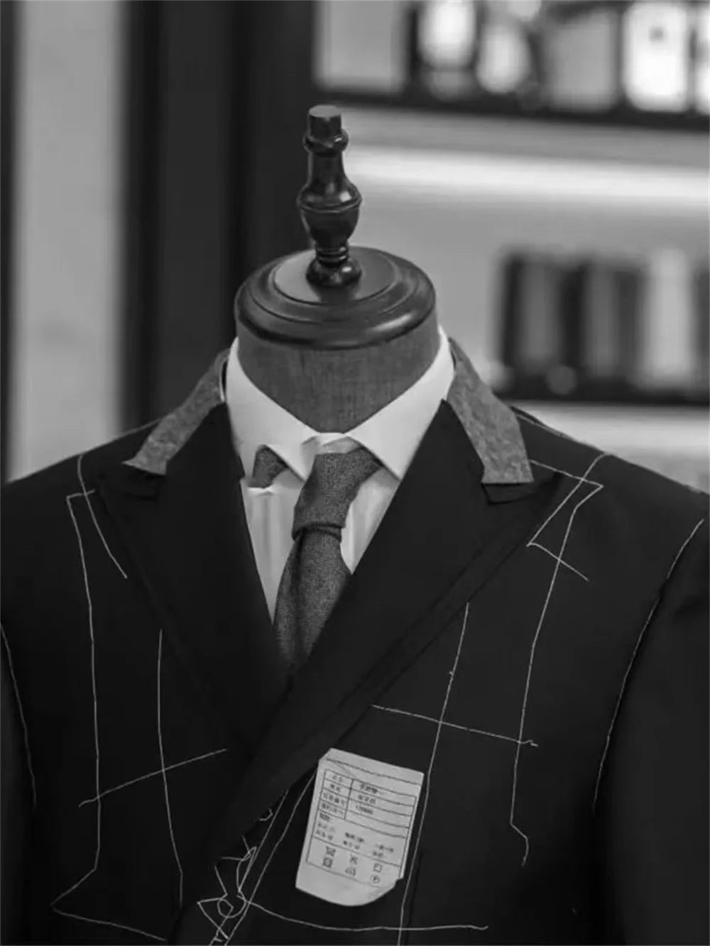 2 Piece Men Suits Houndstooth Checked Groom Tuxedos Male Fashion Clothes Set Jacket with Pants