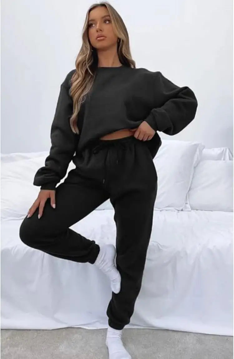 Casual Sets for Women 2 Piece Sweatsuit Outfits Long Sleeve Pants Set Tracksuit