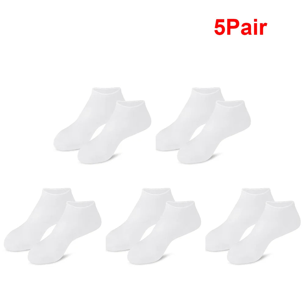 1-5 Pair Silicone Moisturizing Foot Socks for Dry Cracked Feet