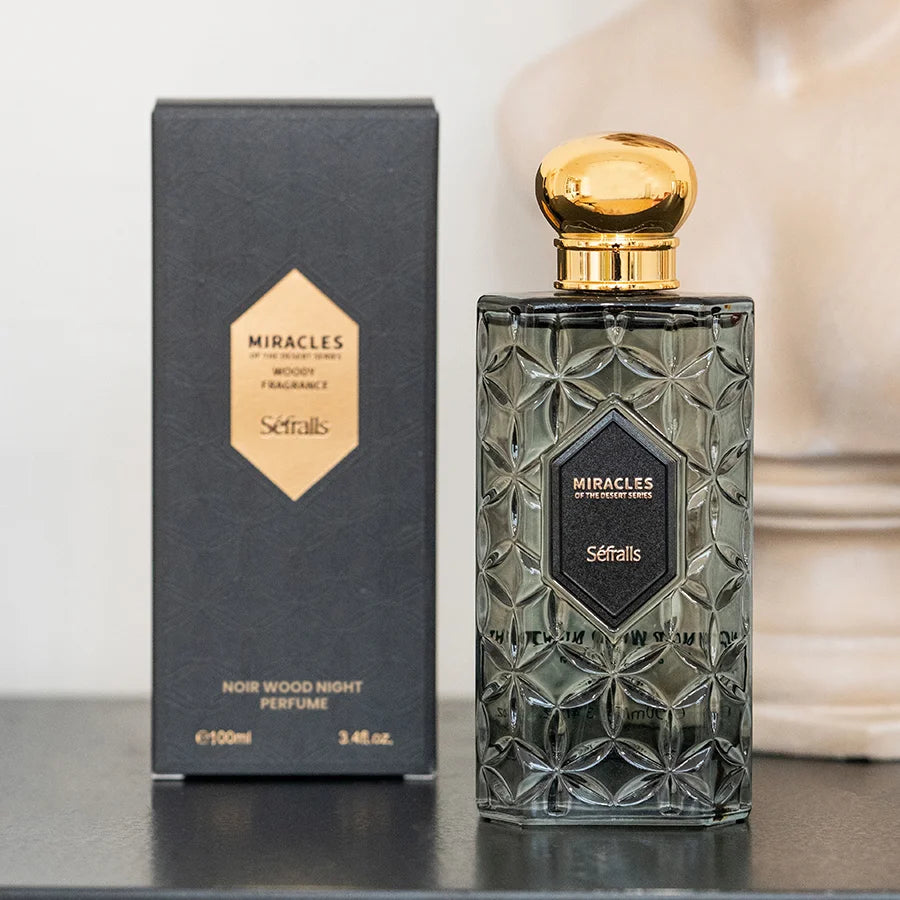 Séfralls NOIR WOOD NIGHT PERFUME WOODY FRAGRANCE 100ml/3.4fl.oz Scent Woody,Luxury Perfume,Woody Fresh，Long Lasting, cologne