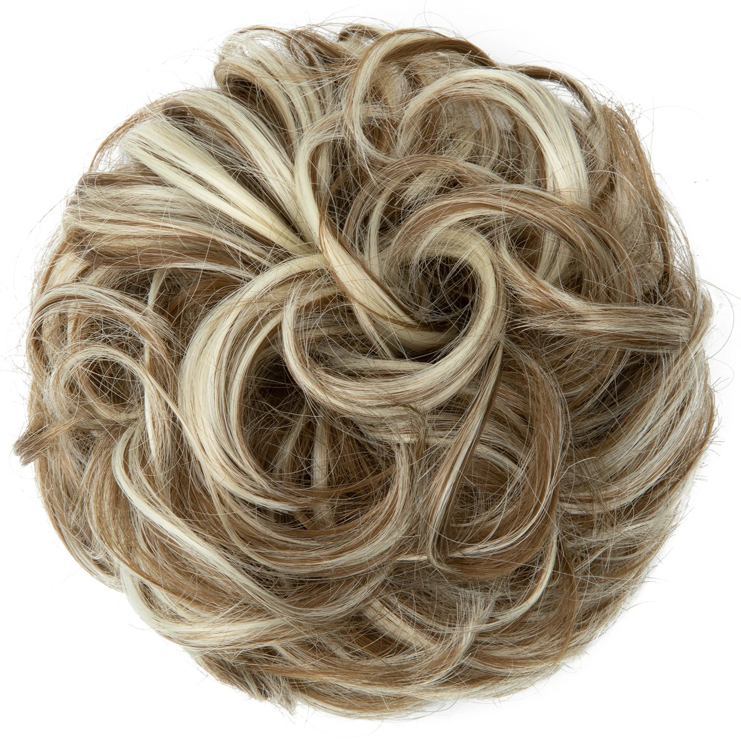 Synthetic Messy hair piece Daily Use Chignon Scrunchies Fake Elastic Hairpiece Blonde Brown Donut Bun For Women