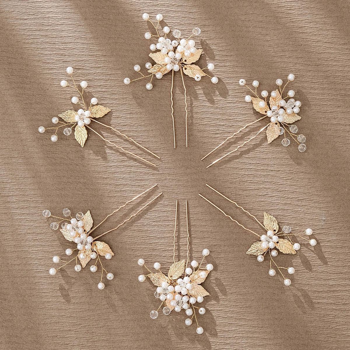 5pcs/pack Flower Clip Women Hair Clip Pearl Hair Comb Accessories Exquisite Hair Jewelry  Hairpin