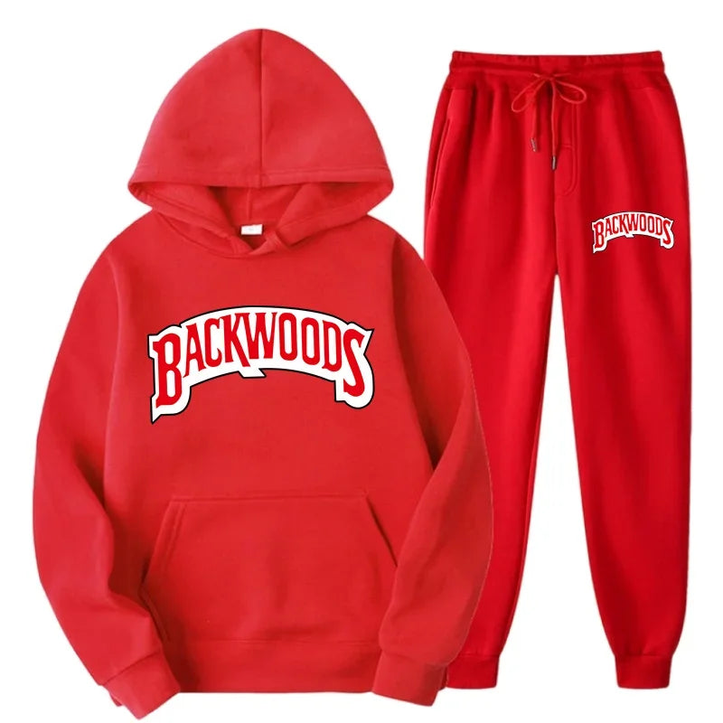 Winter Hoodie Sets Men Fashion Fleece Hoodies Brand Pants Casual Jogger Suit Tracksuit Sweatshirt Woman Pullover