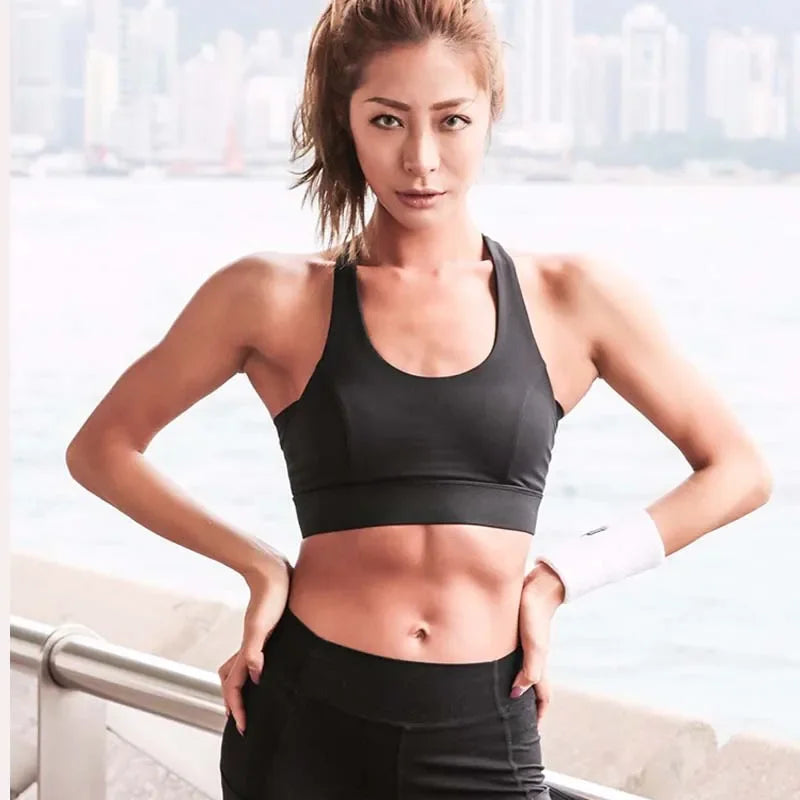 Strap Push Up Sports Bra for Running yoga top Athletic Sportswear