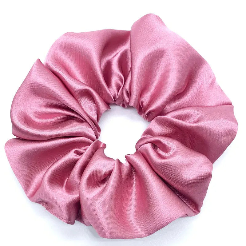 Fashion Oversized Silk Scrunchies for Women Chiffon Elastic Hair Ties Ponytail Holder Headwear