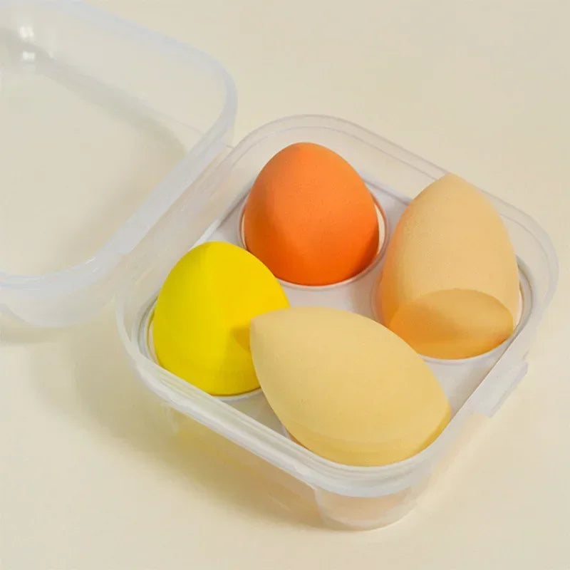 4Pcs Colorful Make Up Blender Sponge Set Soft Natural Cosmetic Puff