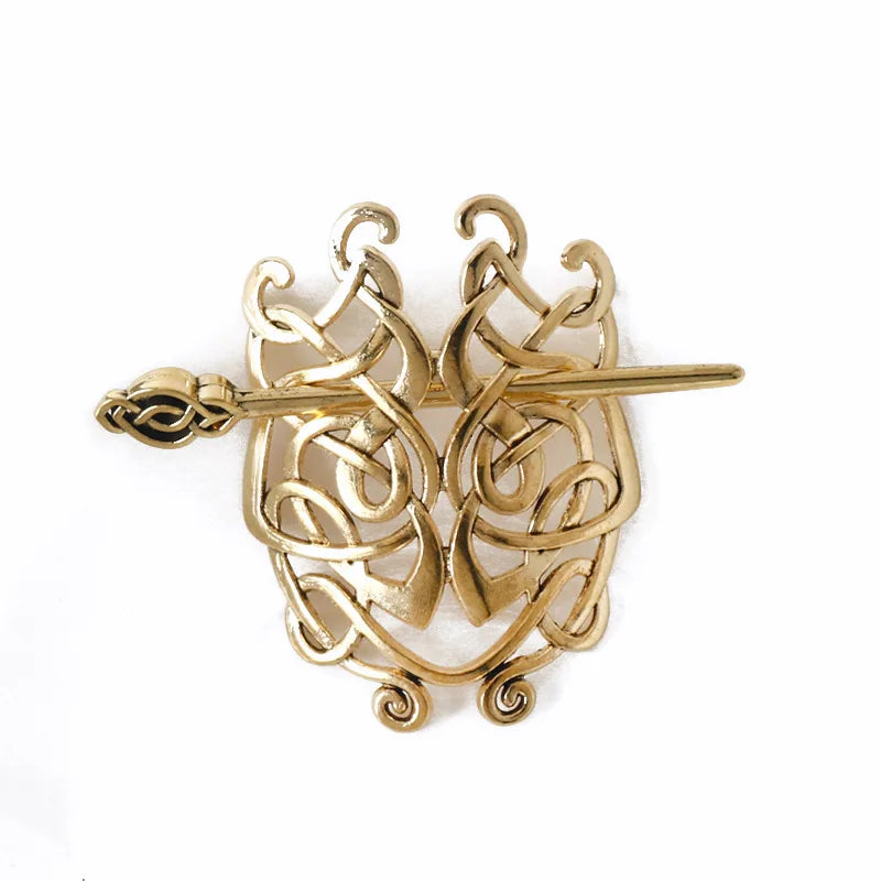 Women Celtic Hair Slide Hairpins Viking Celtic Hair Clips Celtic Knot Hair Stick Metal Hair Barrette Hair Pin Retro Hair Accessories