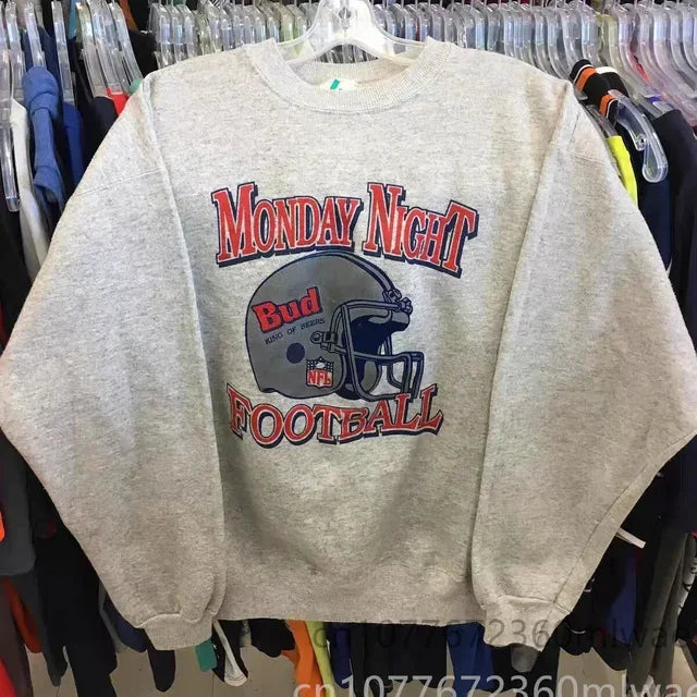 American College Style Crew neck Sweater Plus size Men's Women's High quality Winter Sweatshirt