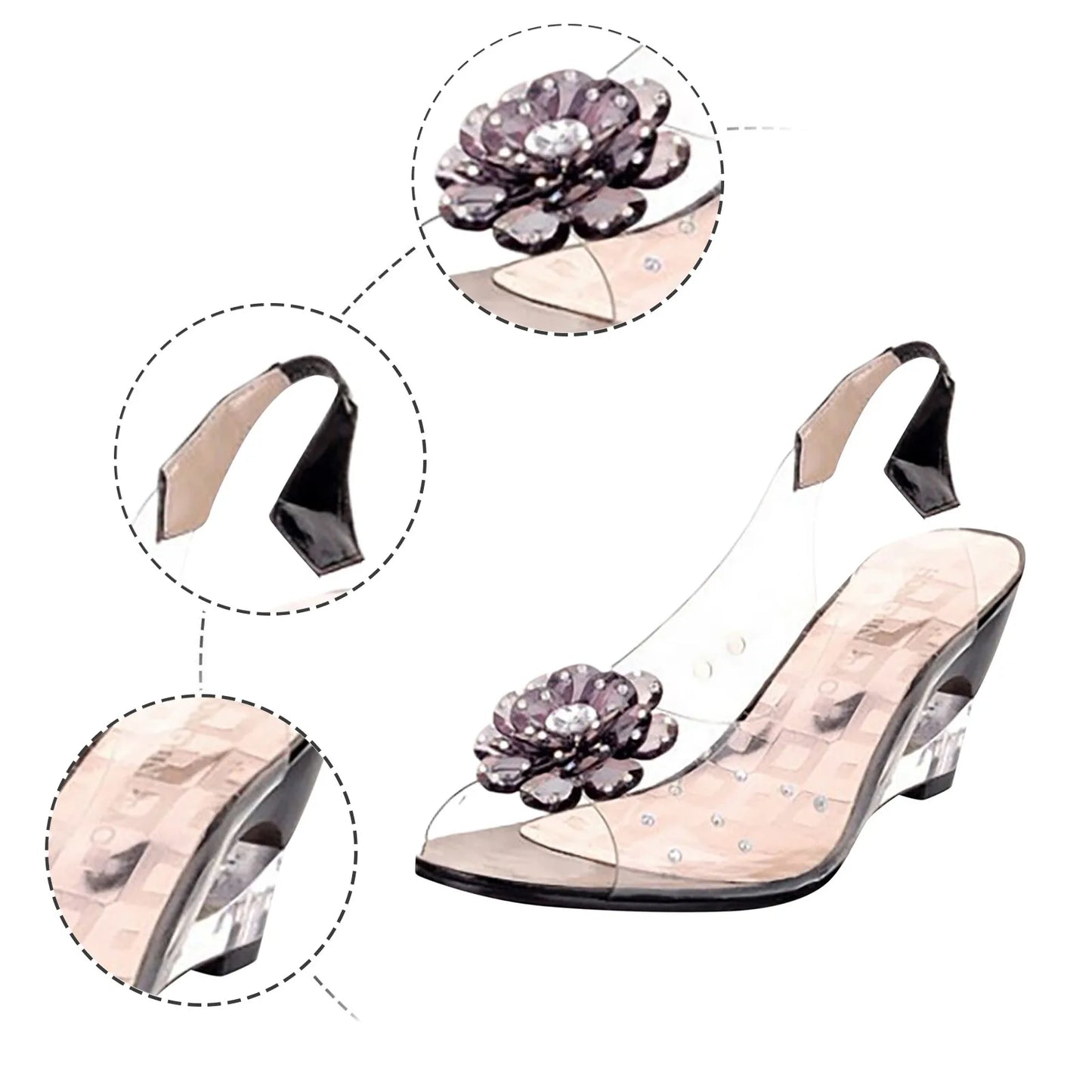High Heel Sandals For Women  High Heel For Woman Casual Sandals Wedges Women