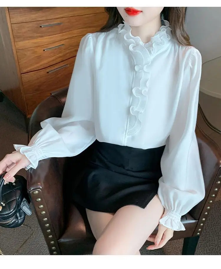 Lace Chiffon Shirt