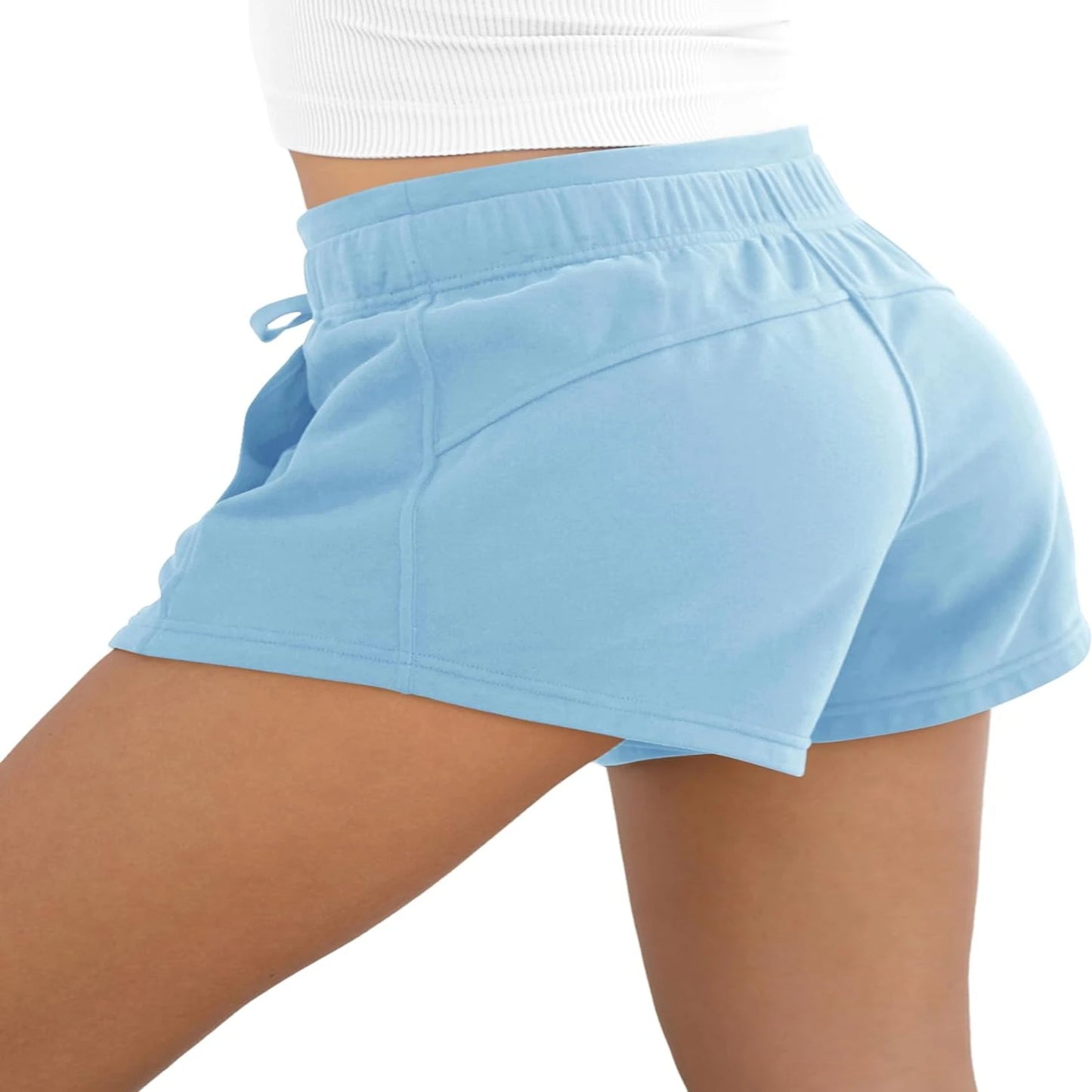 Contemporary style trendy and functional athleisure shorts. Elevate your look with these modern and chic activewear