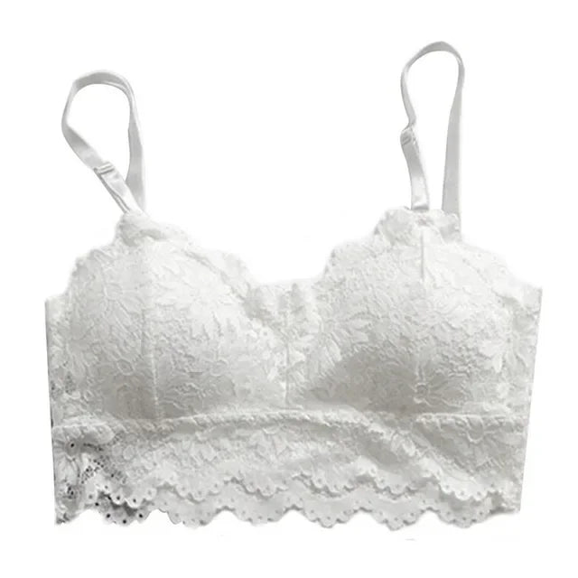 Floral Bralette Padded Push Up Lace Bras  Lingerie Corset Camis