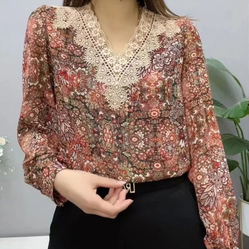 Casual Print Lace