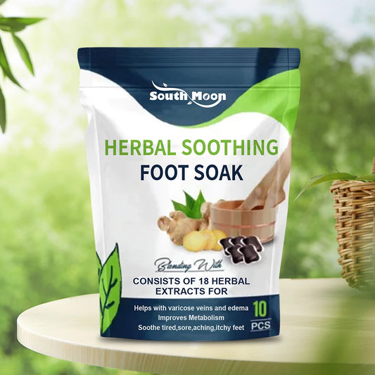 Natural Herbal Foot Soak Beads Dehumidification Detox Relieve Fatigue