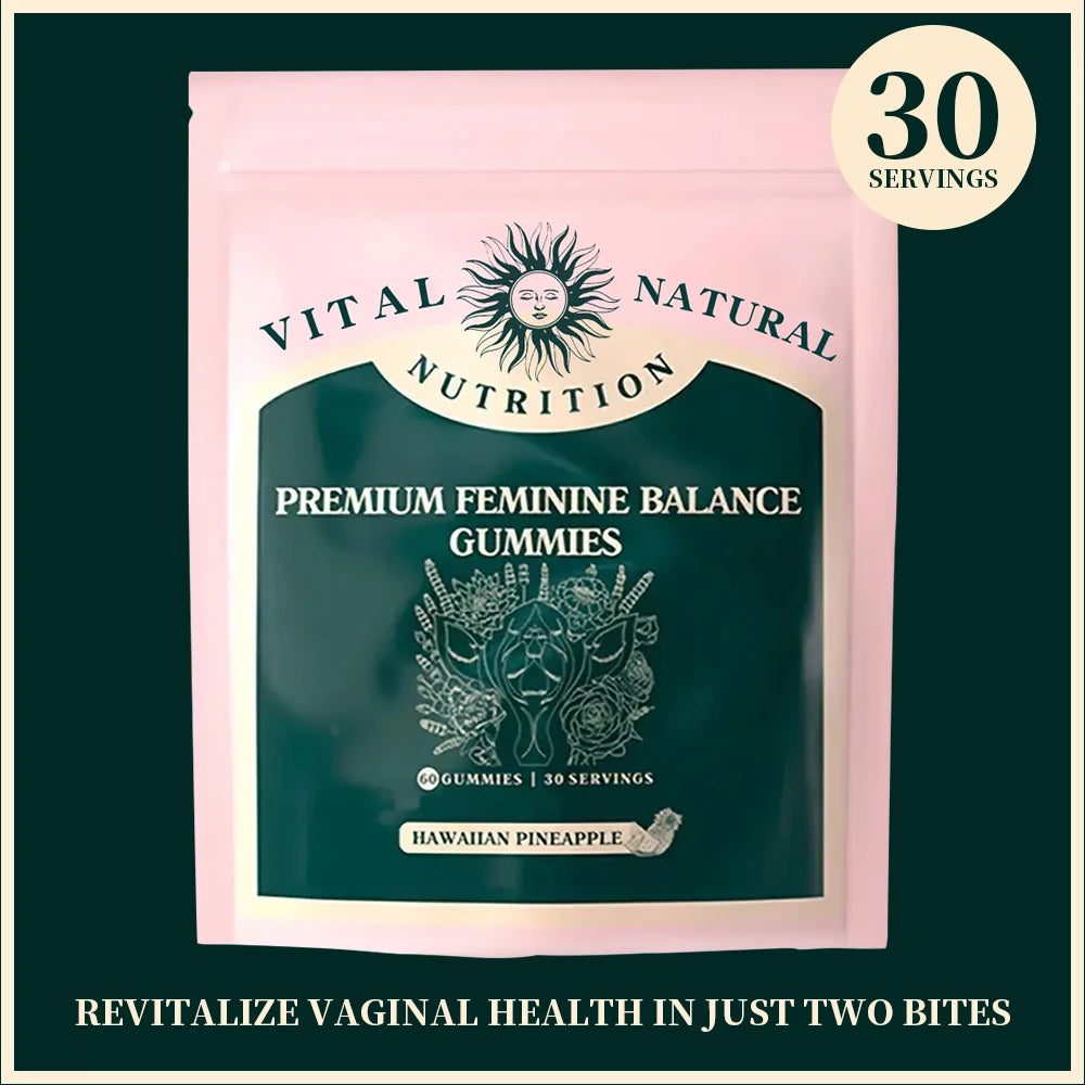 60 pieces of Vital Source Feminine Balance Gummies  Hawaiian Pineapple