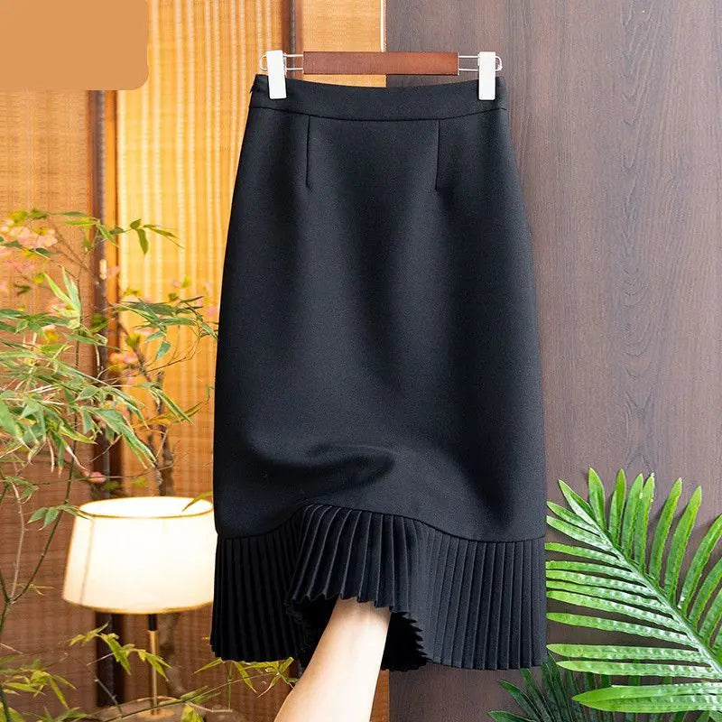 Fishtail High Waist Pleated Skirt