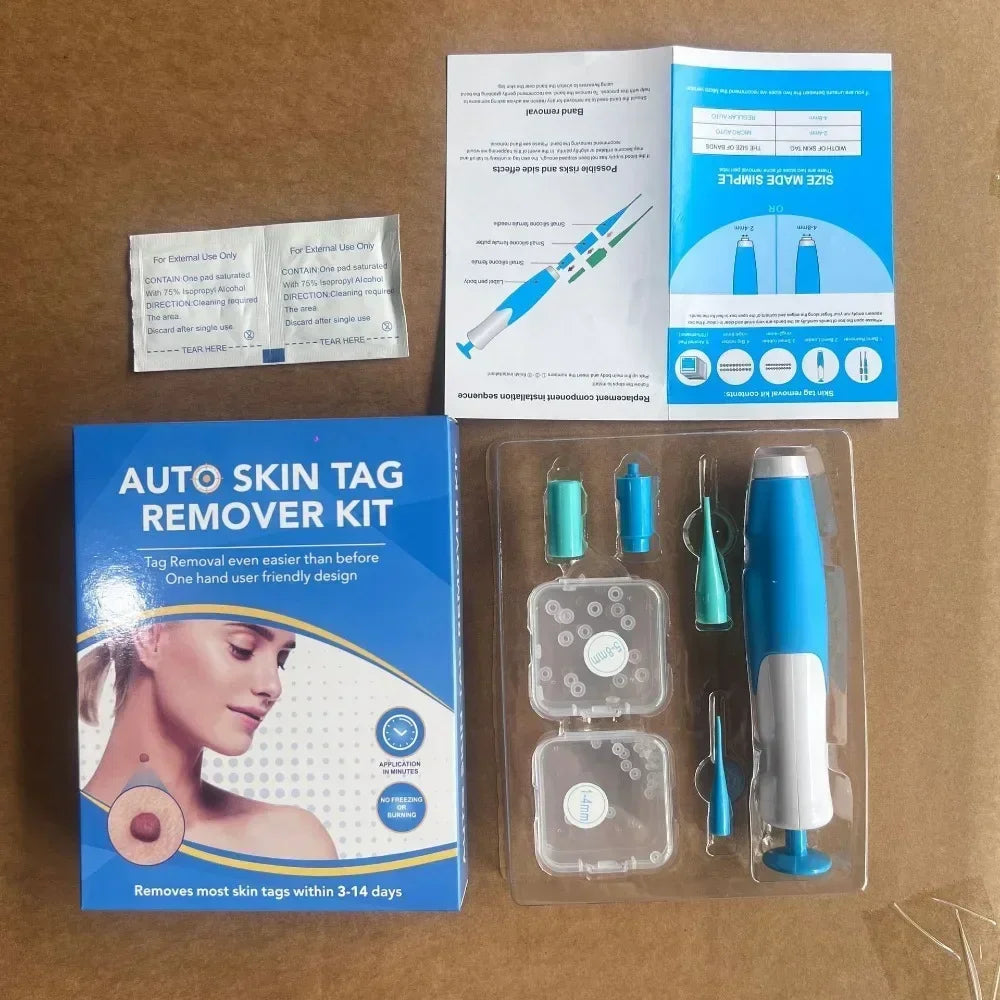 2 In1 Painless Auto Skin Tag Mole Wart Removal Kit  Face Skin Care