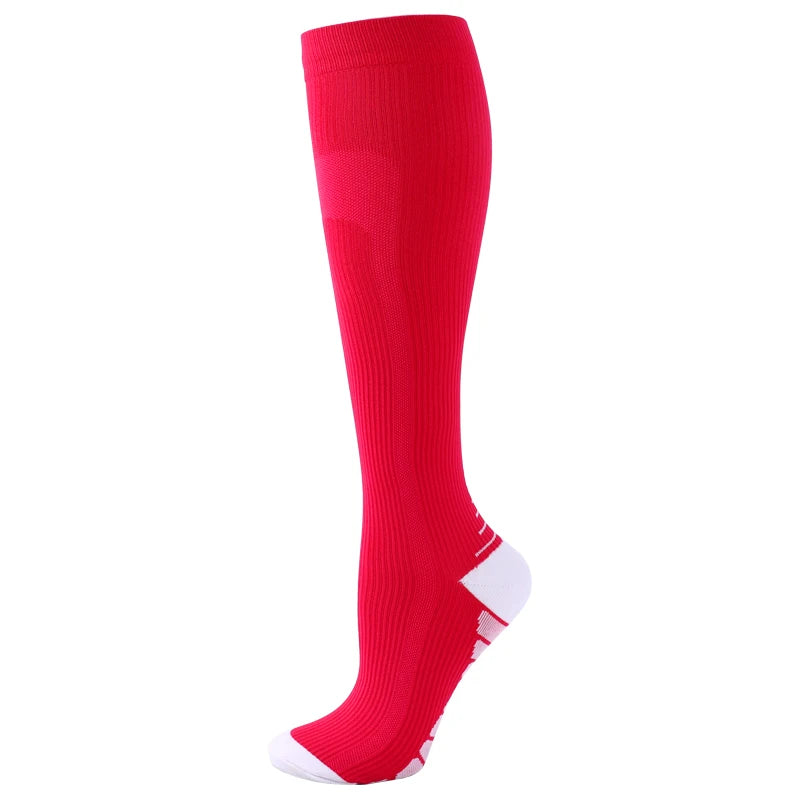 Compression Socks Knee High 20-30 Mmhg Fit Medical Edema Diabetes Varicose Veins Running Marathon Compression Sports Socks