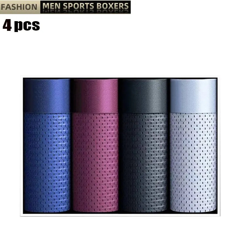 Men's flat underwear, breathable and comfortable, high elasticity thin underwear, men's four cornered underwear