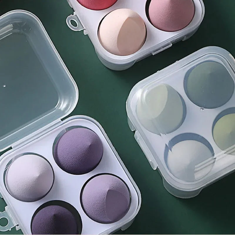 4Pcs Colorful Make Up Blender Sponge Set Soft Natural Cosmetic Puff