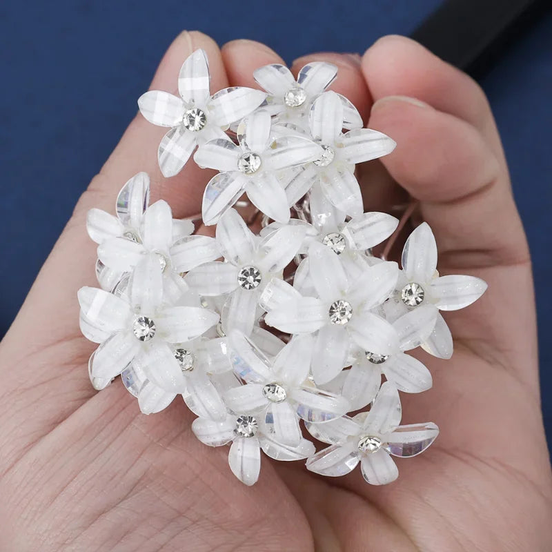 20pcs Women U-shaped Pin Metal Barrette Hair Clip Hairpins Simulated Pearl  Hair Accessories  Hairstyle Tools