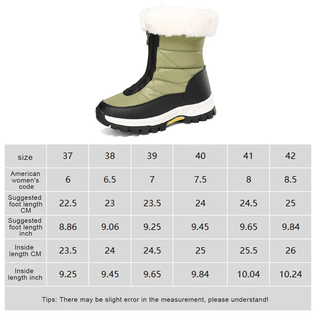 Boots Snow Fashion Shoes  Fur Keep Warm Boots  Soft Plush