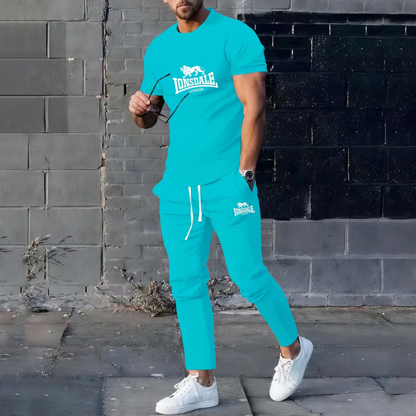 Summer hot selling men's suits sportswear men's fashion clothing  T-shirts pants two-piece sets casual wear streetwear
