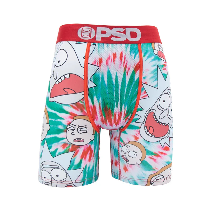 1Pcs Sexy Men Underwear Boxers Fashion Print Underpants Male Boxers Men's  Plus Size Breathable Man Boxer Briefs Trunks