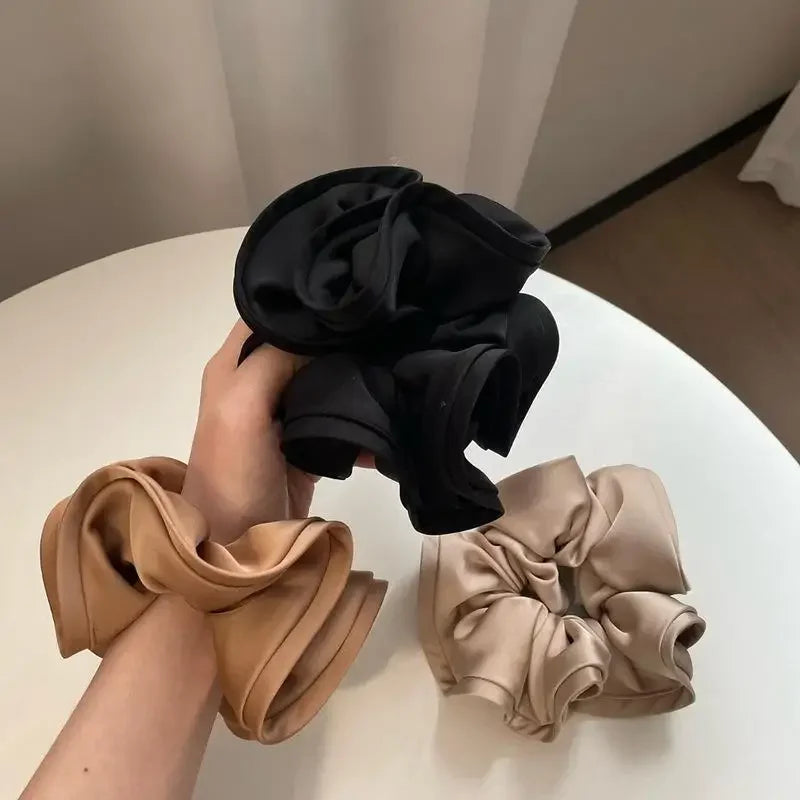 French Design Sense  Hair Tie Ins-Like Satin Hair Tie For Women  Style Hair Tie