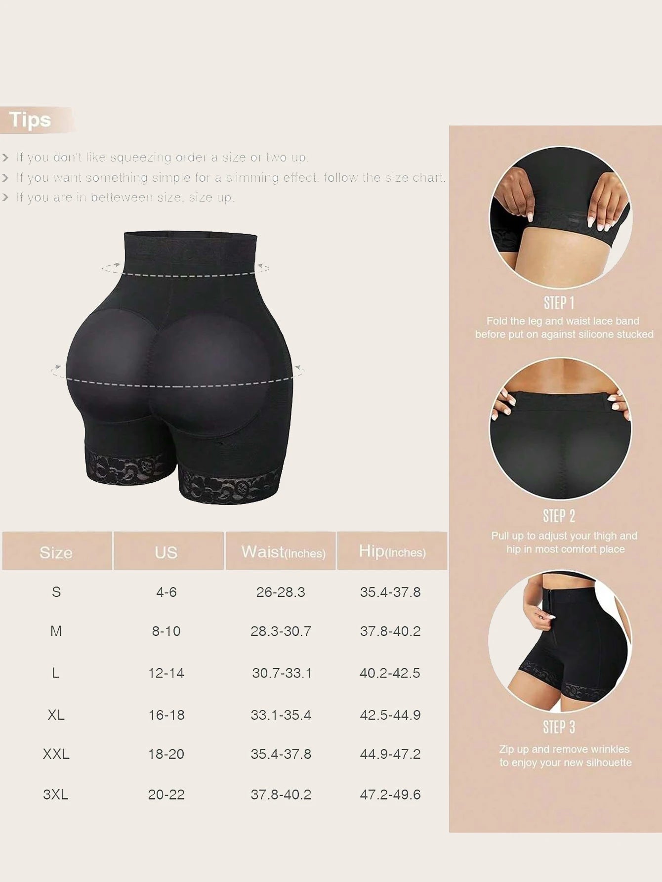 Lace Trim Sculpting Panties, Comfy & Breathable Butt Lifting Panties