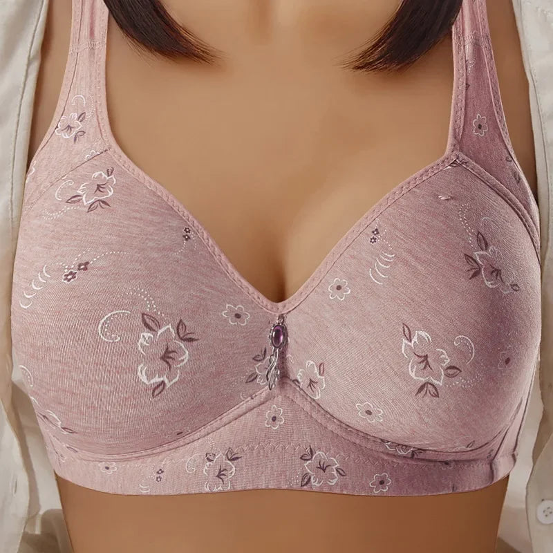 Seamless Fitness Push Up Bras Wire Free Lingerie Full Cup Sports Yoga Bra