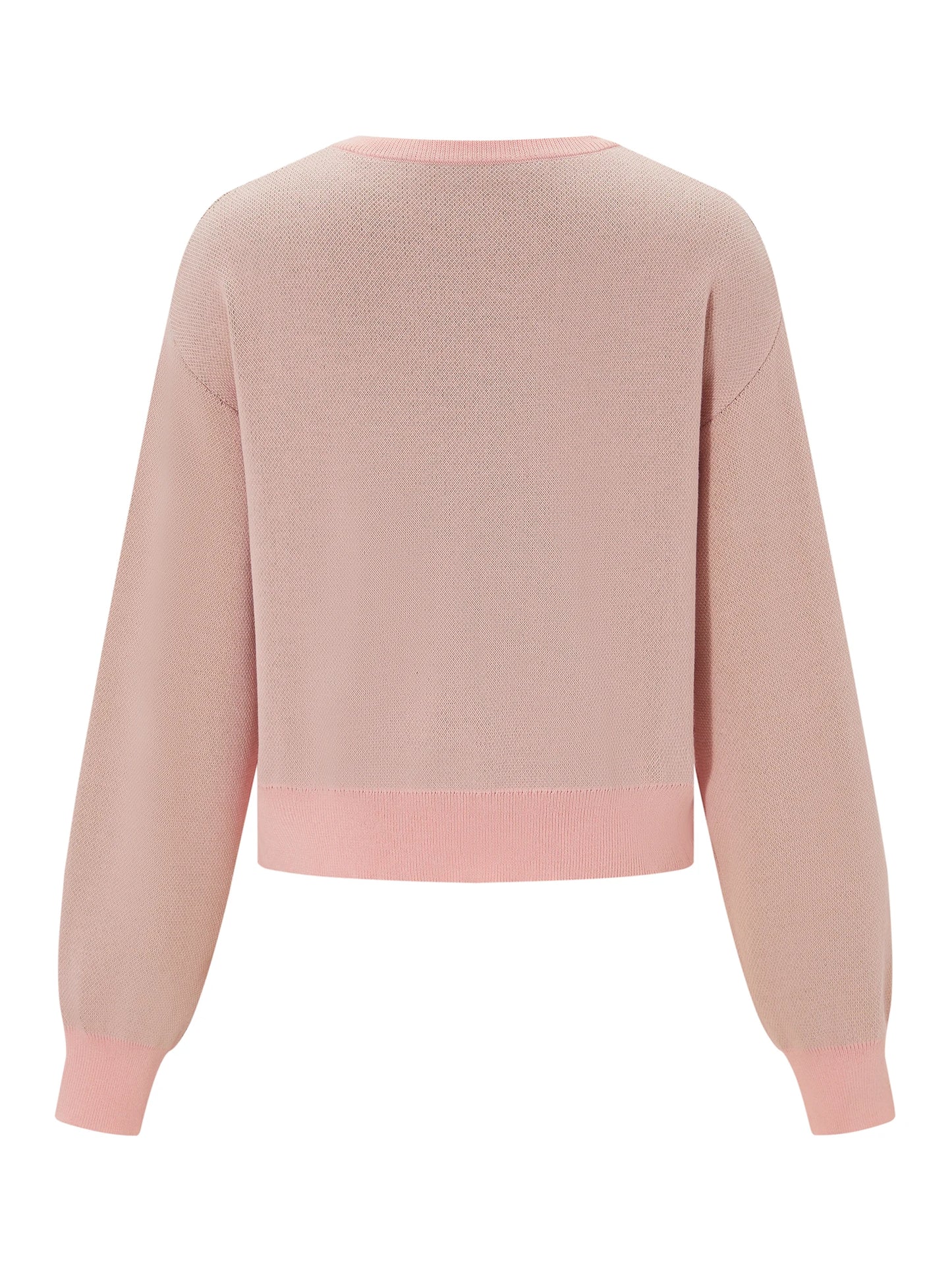 Women s Cozy Knit Pullover Sweater with Cute Fruit Print Long Sleeve Round Neck Winter Knitwear for a Stylish Look