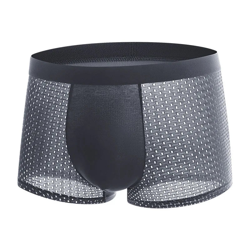 Bamboowear Bamboo Fibre Shorts Men large size Microfiber Fiber Briefs Underwear Compression Stretch plus size