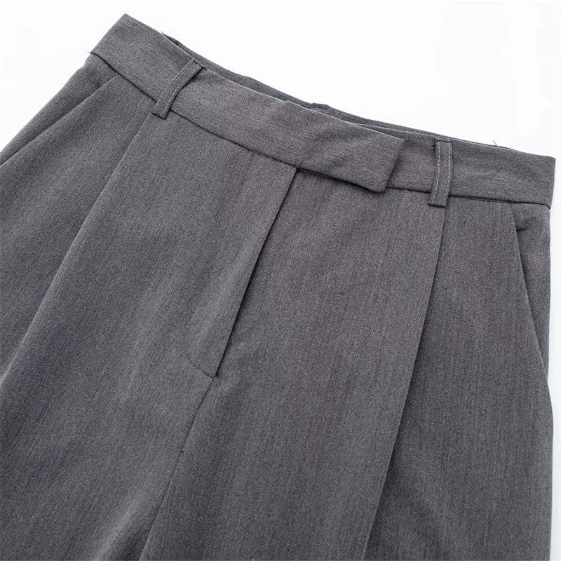 Women's Pants  Wide Leg Pants Women High Waist Baggy Pants Woman Fashion Summer Office Trousers