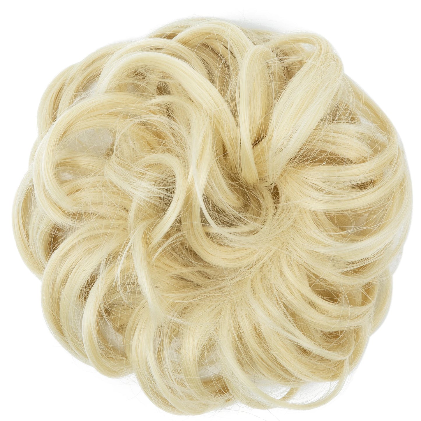 Synthetic Messy hair piece Daily Use Chignon Scrunchies Fake Elastic Hairpiece Blonde Brown Donut Bun For Women