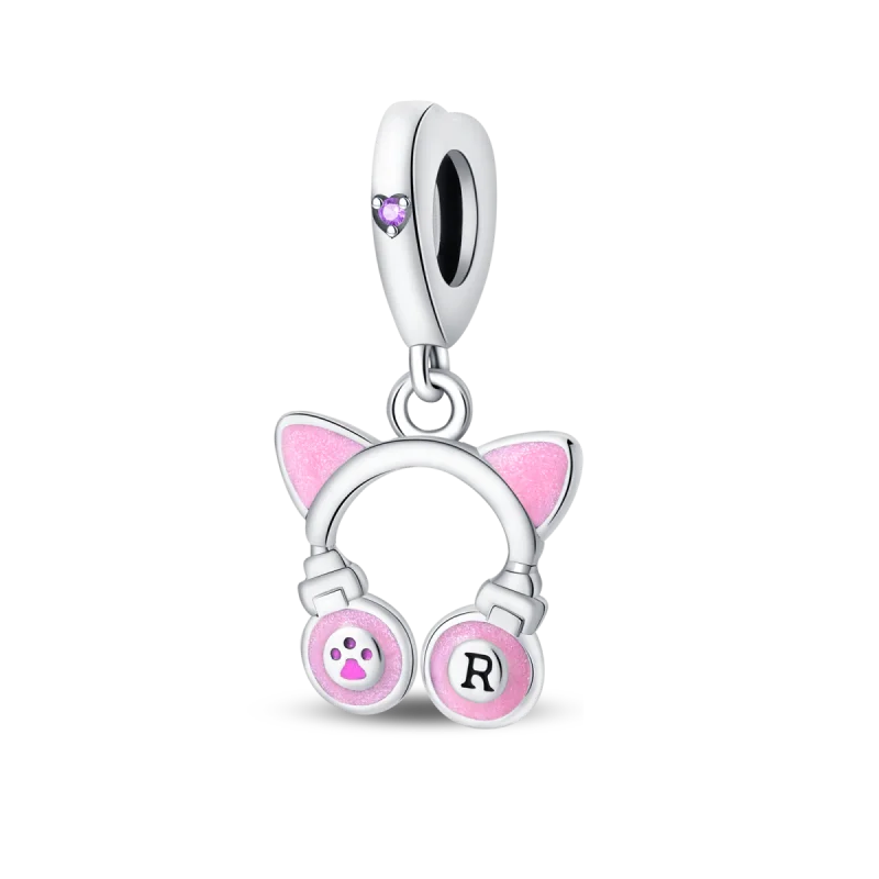 Fit Pandora Original Bracelet 925 Sterling Silver Cute Cat and Puppy Series  Charm