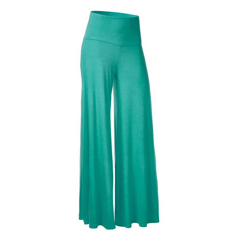Soft Wide Leg  Thin Stretch High Waist Palazzo Pants