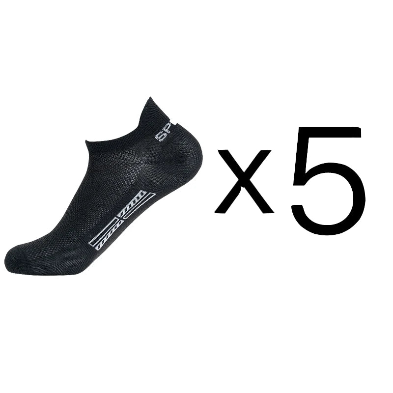 5 Pairs/Lot High Quality Men Ankle Socks Breathable Cotton Sports Mesh Casual Athletic Thin Cut Short Plus Size