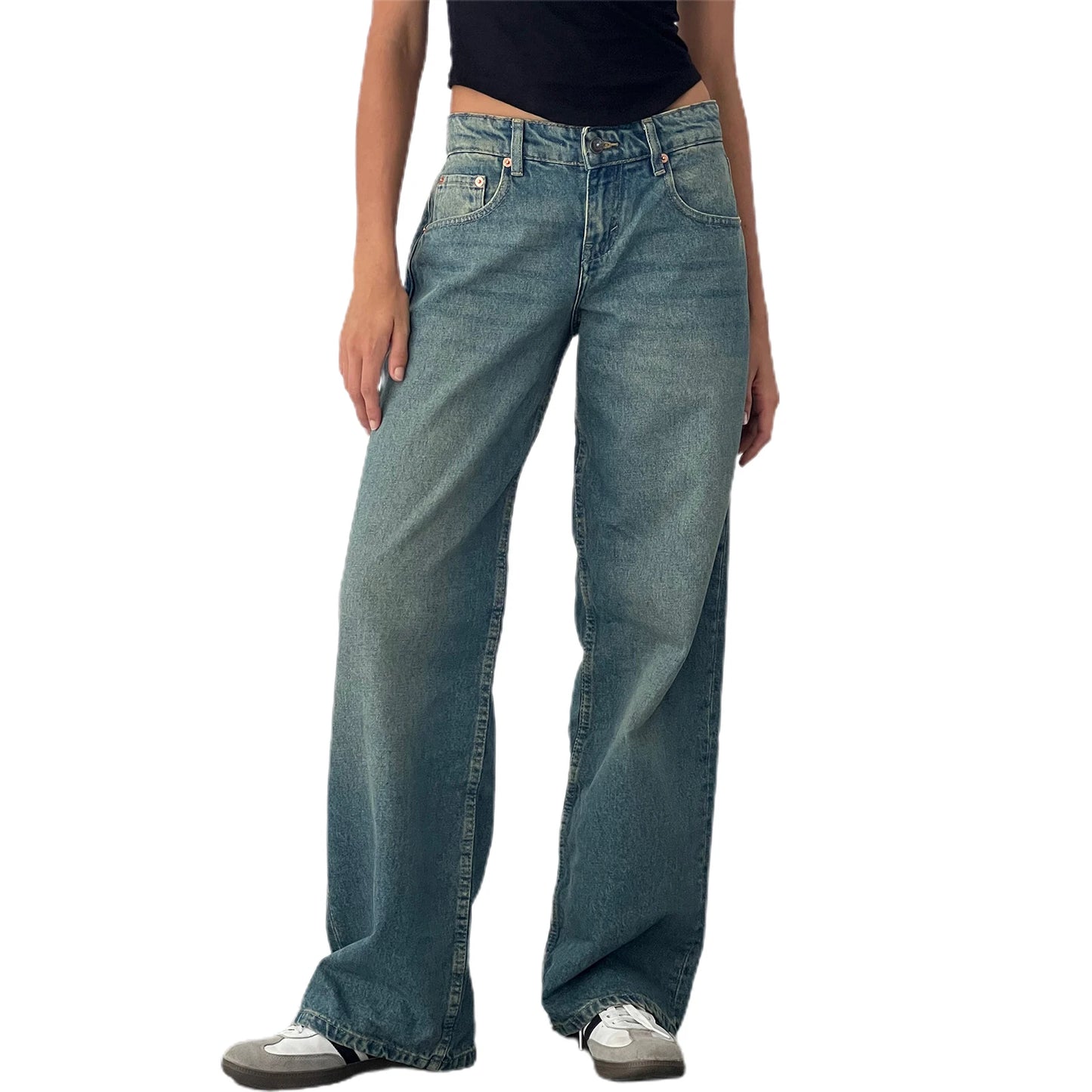 Women s Relaxed Fit Low Rise Denim Jeans with Stylish Pockets and Straight Leg Design for a Trendy Summer Look