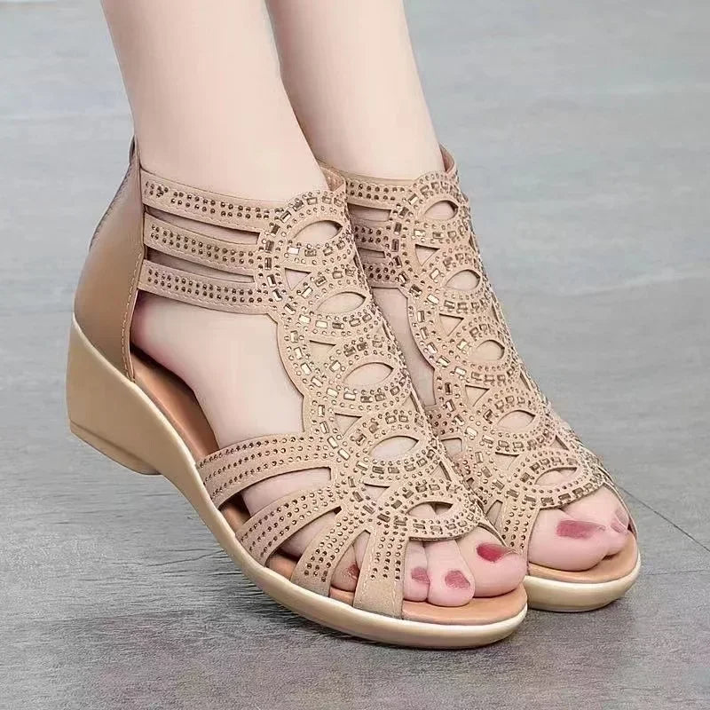 Roman Sandals for Women Summer  Soft Sole Outer Wear Women's Wedge Shoes Fashion Casual Designer Shoes for Women