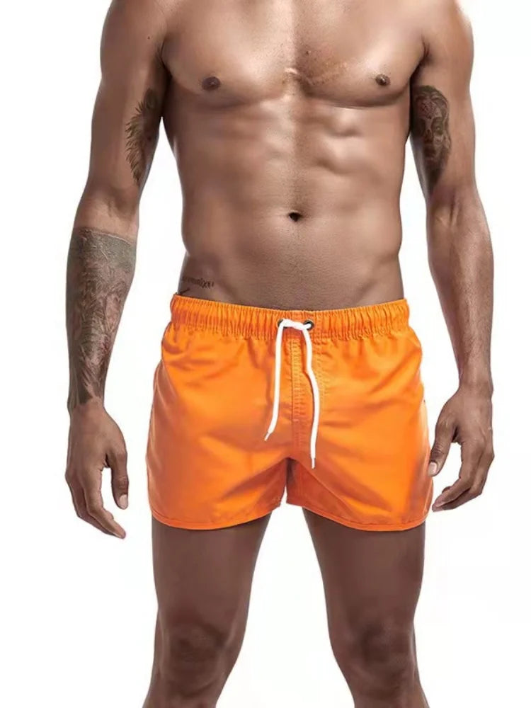 Shorts For Men's Summer Men's Swimwear Shorts Brand Beachwear Sexy Swim Trunks Men Swimsuits Low Waist Breathable Beach Wear