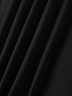 Solid Color Curvy Hem Tank Dress, Sexy Sleeveless Strap Loose Maxi Dress, Women's Clothing