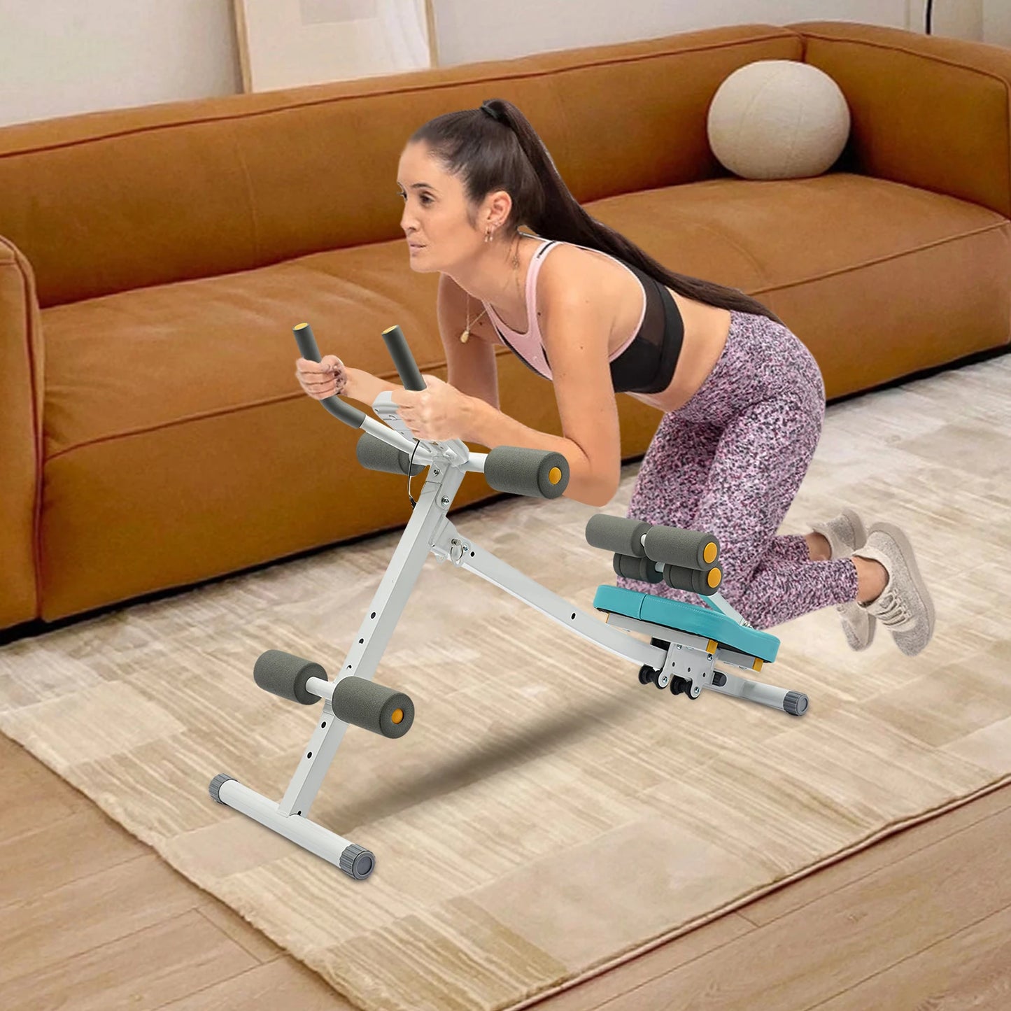 Abs Workout Equipment for Home Gym, Whole Body Workout Waist Trainer for Women&Men, Core Abs Exercise Machine 120kg