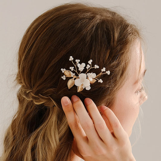 Hairpin Hair Jewelry Non-slip Hair Pins with Pearls  Long & Thick Hair